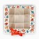 Box for 9 sweets with cells "New Year's gifts" 14.8 x 13.5 x 3.5 cm, New Year