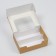Box for eclairs, confectionery packaging, 2 inserts, “Made with love”, 15 x 10 x 5 cm