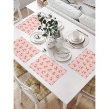A set of napkins for setting the Korgi Korgy table, rectangular, size 32x46 cm, 4 pcs
