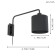 Bra Staiti 1, 1x40W E27, black color
