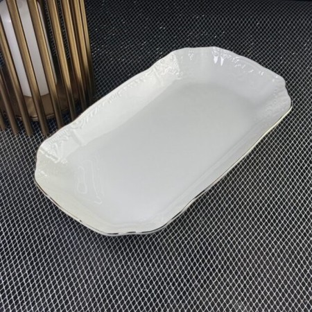 Rectangular dish Lenardi Maria Gold, length 30 cm