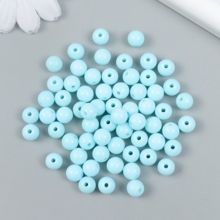 Beads Plastic "Blue Sky" Gloss Set 25 grams d = 0.8 cm-1