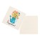 Mini-postcard "Congratulations!" flowers in a watering can, 7 x 7 cm