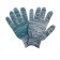 Workers, m/b gloves, knitting 10 class, 4 threads, size 9, with PVC dots, gray, Greengo