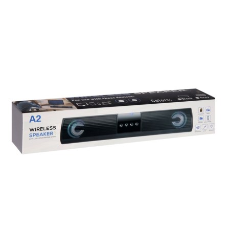 Portable column A2, 10 W, 1200 mAh. Bt5.0, backlight, black-6
