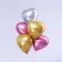 Shar Latex 12 "Heart", chrome, set of 5 pcs., Mix