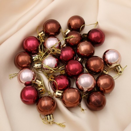 Set of balls plastic D-3 cm, 21 pcs "Baby in the star" Chocolate