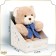 Soft toy "Little Friend", Bear with a blue scarf