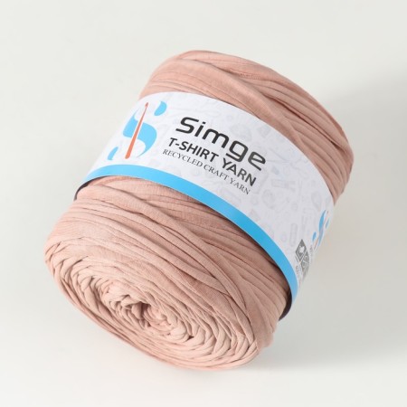 Knitted yarn secondary 90% cotton, 10% p/e, 100m/450 ± 50 g (peach) mix-2