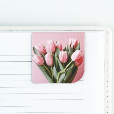 Magnetic bookmarks 4 pcs in the postcard "From March 8"-3