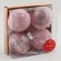 Set of balls plastic D-8 cm, 4 pcs "Jacquel" pink