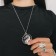 Japan's pendant Flaw Dragon, Black Silver Color, 56 cm