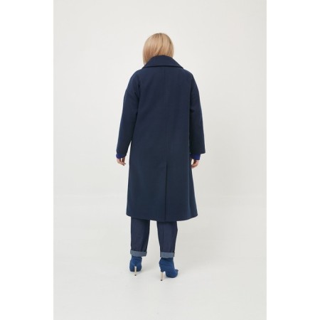 Female coat, size 56, blue color-2
