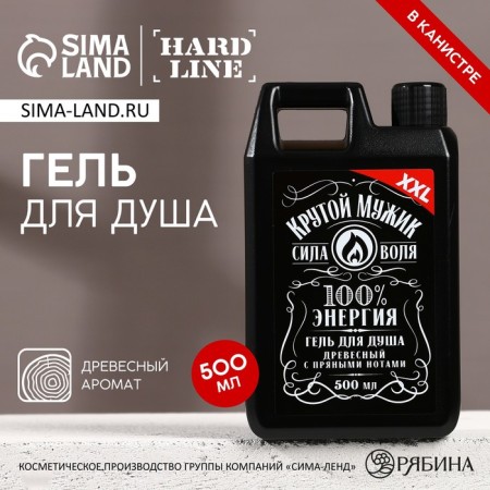 Shower gel “Cool man”, 500 ml, woody aroma with spicy notes, Hard Line