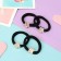 Hair gum "Color Fairy Tale" (set 4 pcs) Flower, 4.5 cm