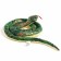 Soft toy "Snake", 18 cm, green color