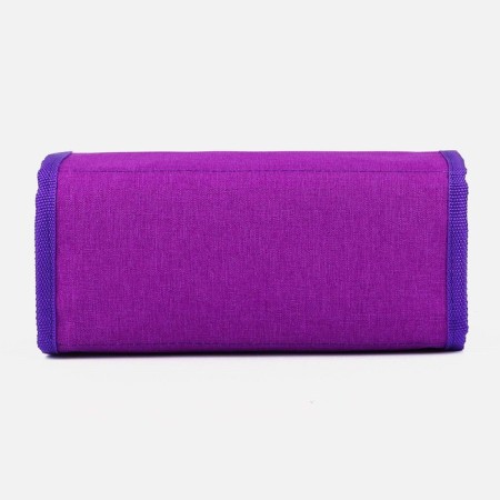 Road cosmetic bag, 4 parts on zippers, lilac color-1