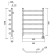 Domoterm electric heated towel rail "Laura" P6, 500x600 mm, right, bronze