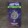 Amulet "Dragon" with a jadet stone, 35x42 mm, metal