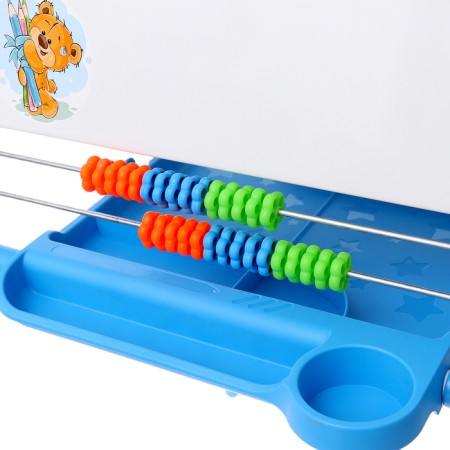 Molbert is a children's two -sided “Knowledge Board”, is regulated in height, + educational supplies, the color of the blue-5