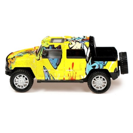 Metal jeep "Graffiti", inertia mix-1