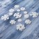 Glass Stick "White Snowflakes" (set 14 pcs) 18.5x18.5 cm