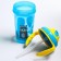 Baby chipper with silicone tube, 300 ml., With handles, blue color