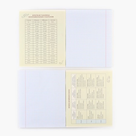 Subject notebook A5, 48 liters on the paper clip “Bright. English »Twin varnish, Uh Lak, Congrev-2