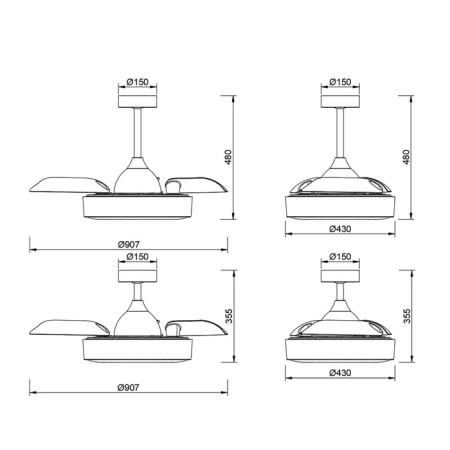 Mantra Coin, LED, 2500LM, 2700-5000K, 355 mm, white color, white-3