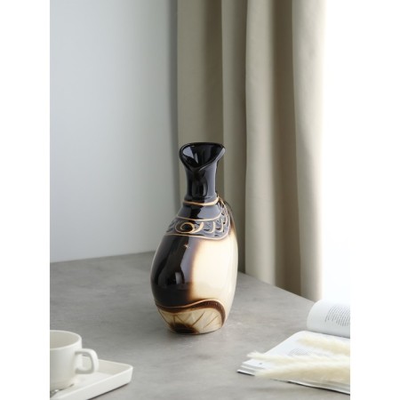 Ceramic VAZA "Pharaoh", desktop, beige, 29 cm-3