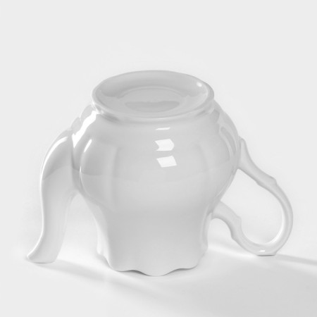 Porcelain kettle "Romance", 1.75 l, white color-4