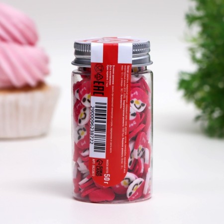 Sprinking confectionery "Girl Gaffiti", pink, 50 g-2