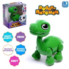 Dinosaurus robot IQ Bot, interactive: reacts to voice, sound, light, batteries, green