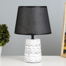 Label table lamp E14 40W Black and White 19x19x30 cm Risalux