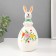 Souvenir Ceramics "Bunny on a flower egg" Ears in polka dots 8.8x8.8x19 cm