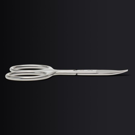 Manicure scissors "Premium", bent, wide, pointed, 9.5 cm, on the blist, silver color-6