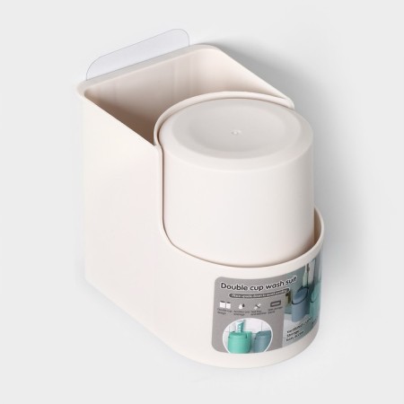 Stand for bathrooms and kitchen accessories, 11 × 8 × 9.5 cm, white color-1