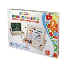 Magnetic-marker double-sided board with a pallet (Russian alphabet, numbers, signs)