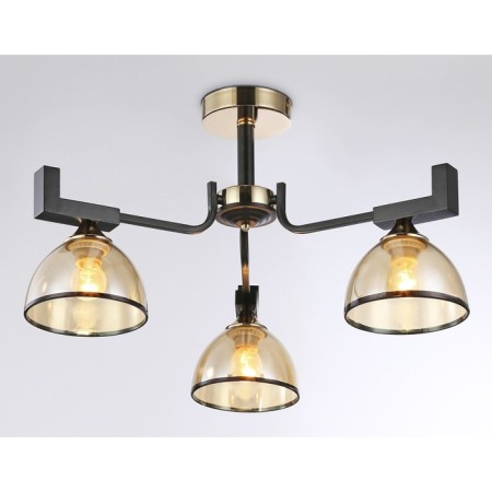 Suspended chandelier Ambrella Light, Traditional, TR9098, 3HE27, Black Color, Gold-2