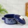 Poster "Vologda Lace", 3 l, enameled cover, induction, blue color