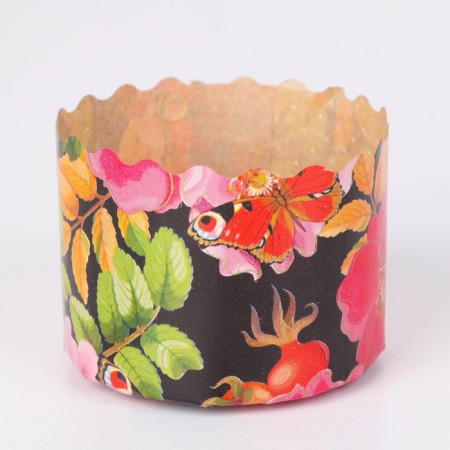 Paper form for cake "Rosehip" 60 x 45 mm, (packaging 4000 pcs)-1