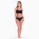Panties female slips, black color, size 46 (m)