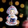 Christmas tree toy "Mashenka", 6cm, ceramics