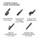 Airline wiper brushes, frameless 2 pcs, 5 type, 650/475 mm