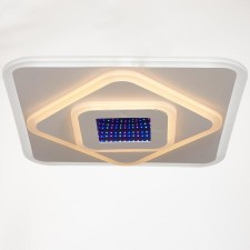 Economic Service chandelier with PDU 02505 LED 126W 3000-6000K, Dimmir., White 50x50x7 cm