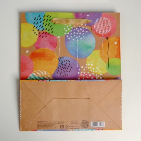 Package Gift Crafts Vertical, Packaging, Happy Birthday, Ml 23 x 27 x 11.5 cm-3
