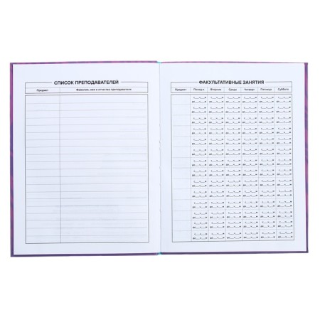 Universal Diary Grade 1-11, 48 sheets "Techno Tiger", integral cover, matte lamination, selective UV-lace-5