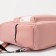 A backpack with a zipper, an outer pocket, 2 side pockets, pink color
