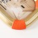 Photo frame Polystone 10x15 cm "Fabian" Golden with orange 14.9x2.4x19.8 cm
