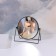 The mirror of the desktop “circle”, bilateral, with an increase, D mirror surface 16 cm, black color